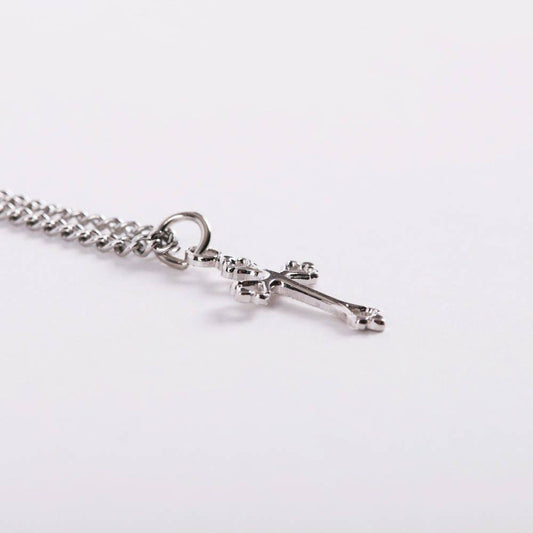 Necklace Cross Sterling Silver 16-18"