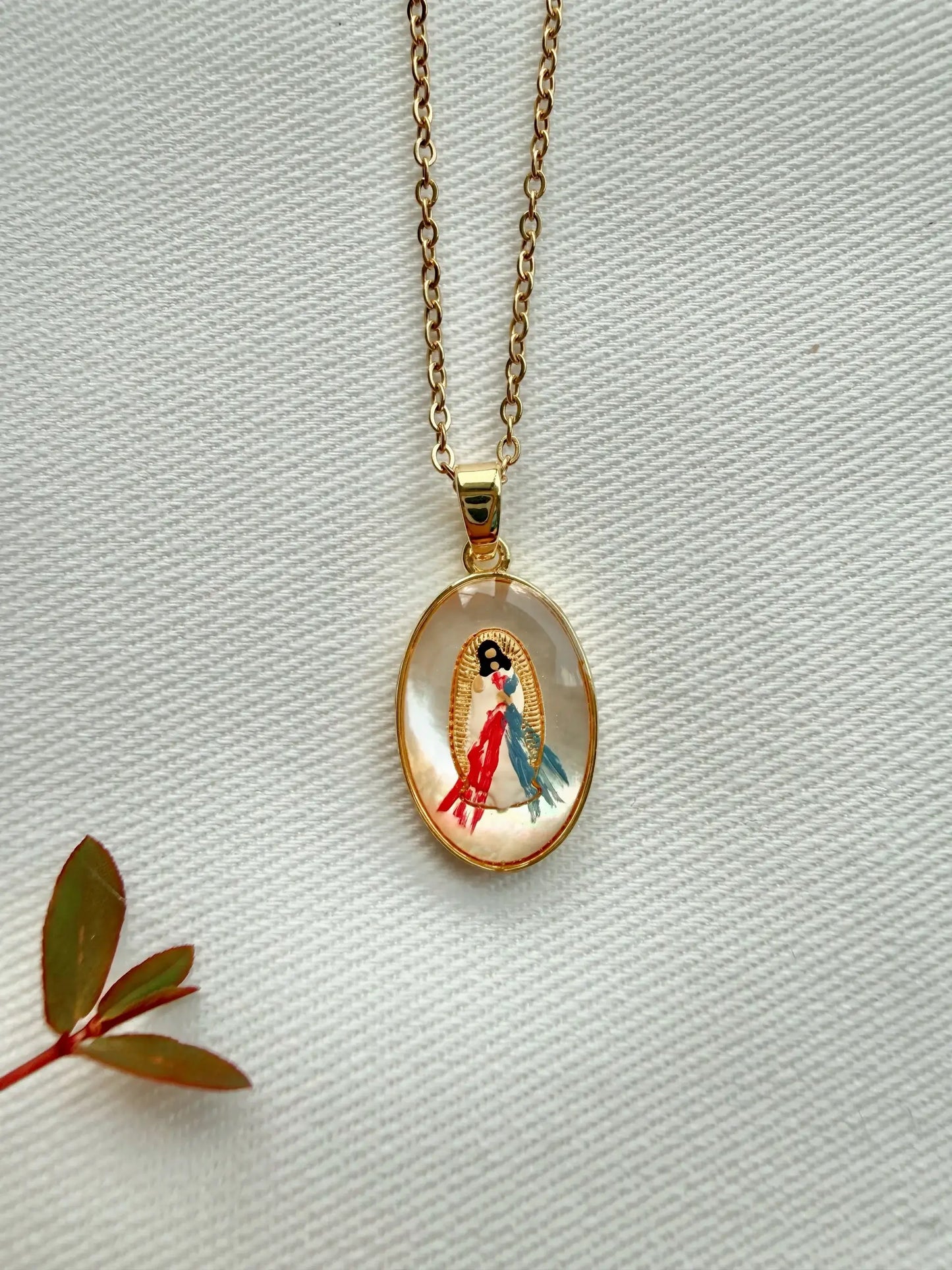 Dainty Jesus In Divine Mercy Necklace