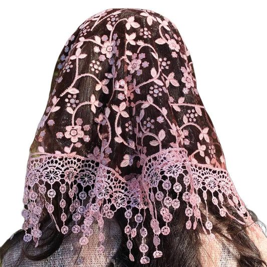 Veil ~ Cherry Blossom - Burgundy 