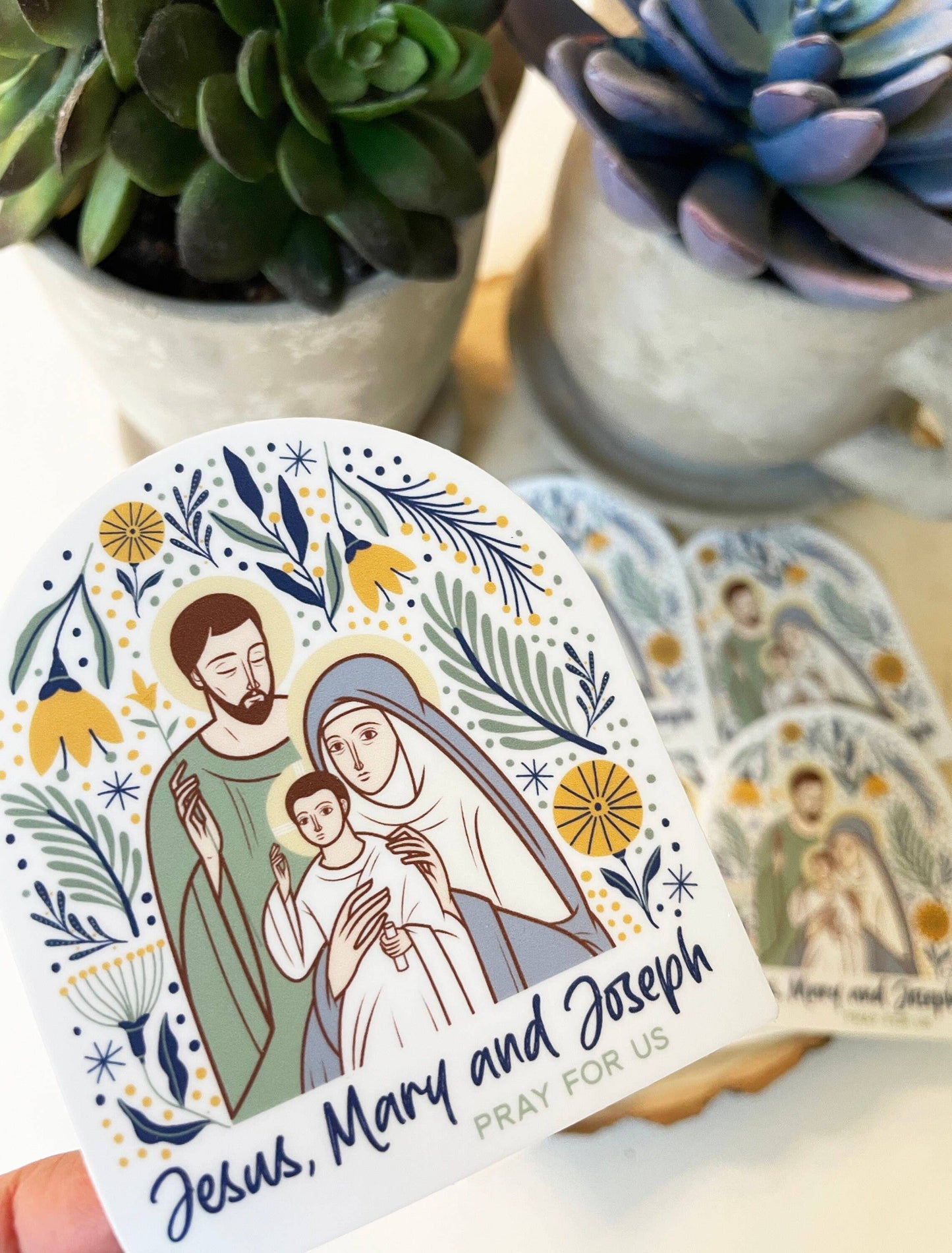 The Holy Family Waterproof Vinyl Catholic Sticker