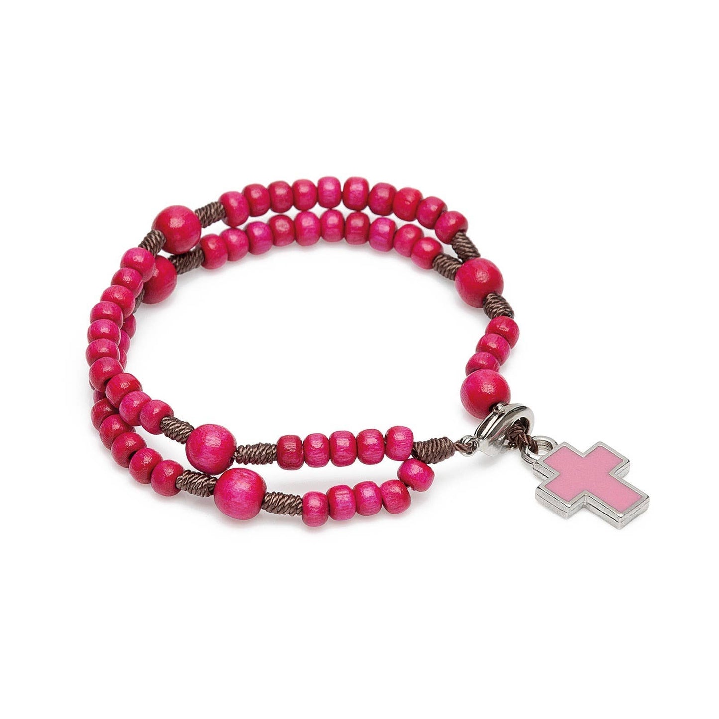 Child's Rosary Bracelet  8" - PINK
