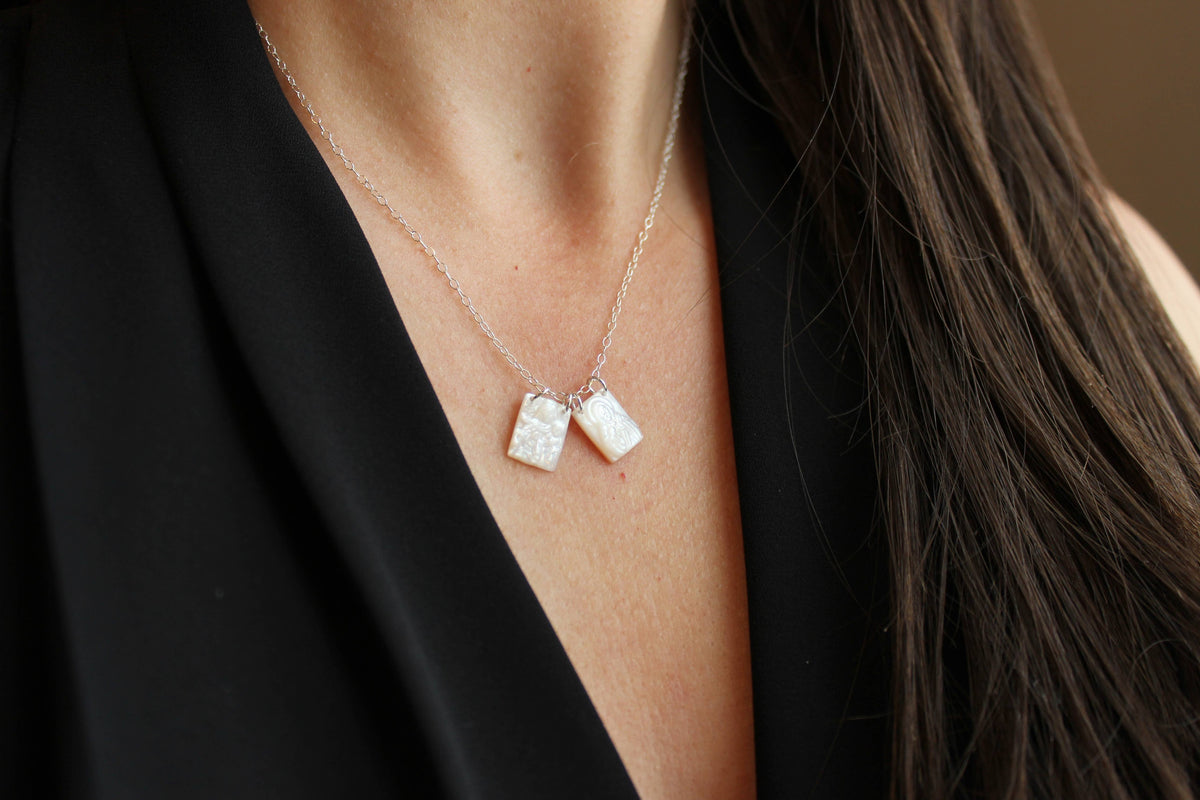 Silver Scapular Necklace