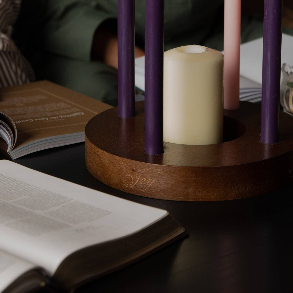 Wooden Advent Candle Ring