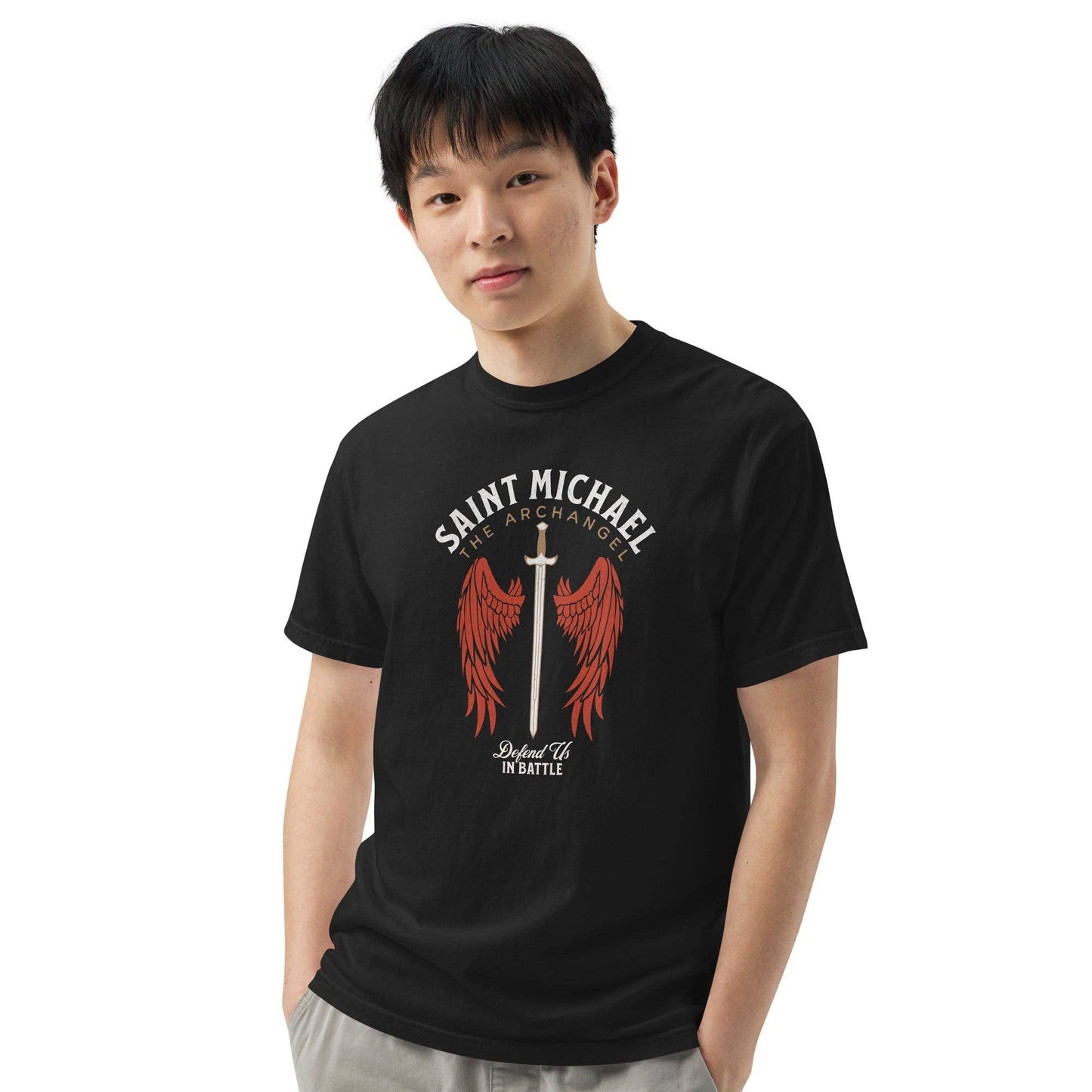 St. Michael (Defend Us In Battle) - Comfort Colors Tee