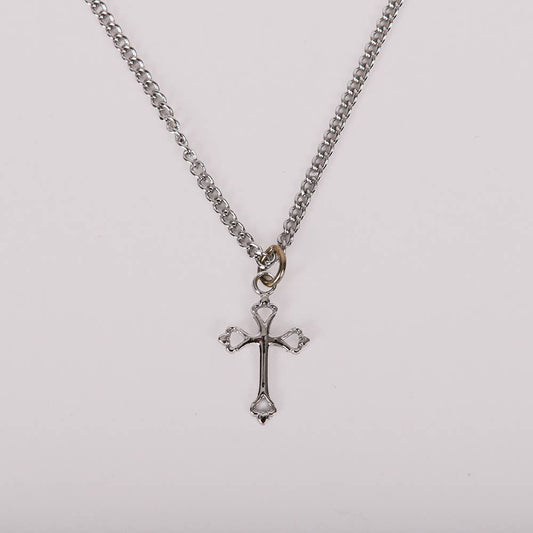 Necklace Cross Sterling Silver 16-18"