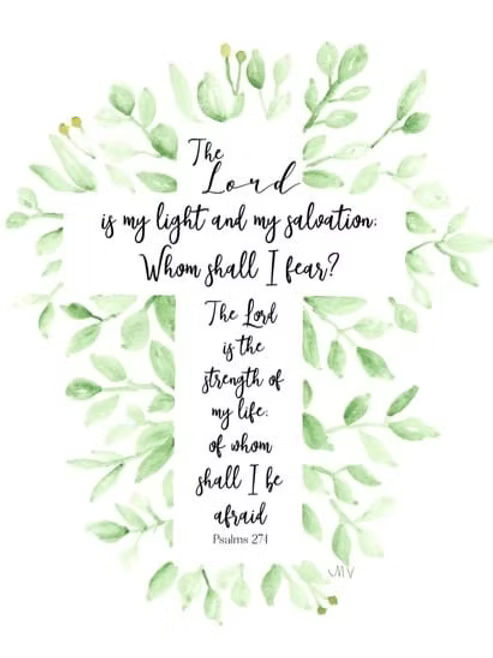 Cross with psalms