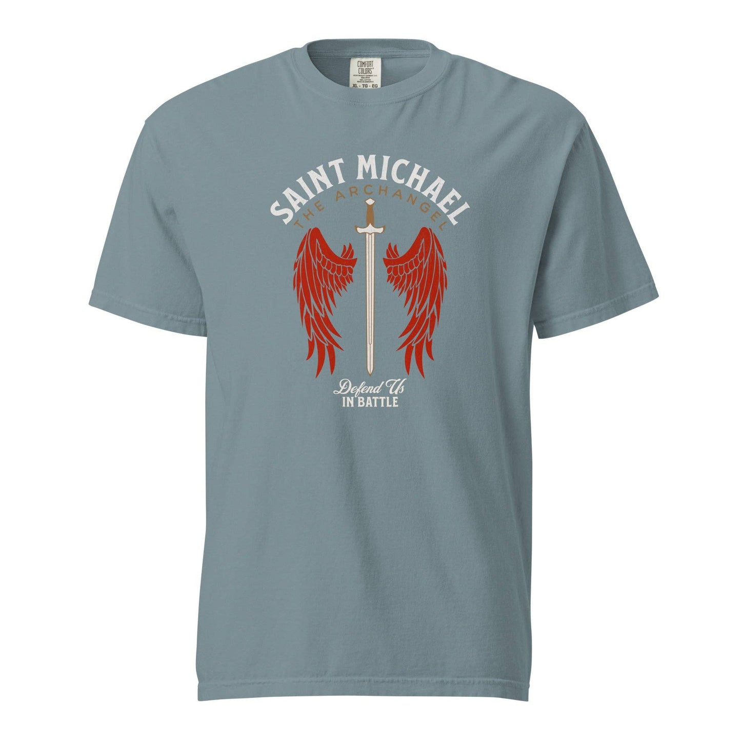 St. Michael (Defend Us In Battle) - Comfort Colors Tee