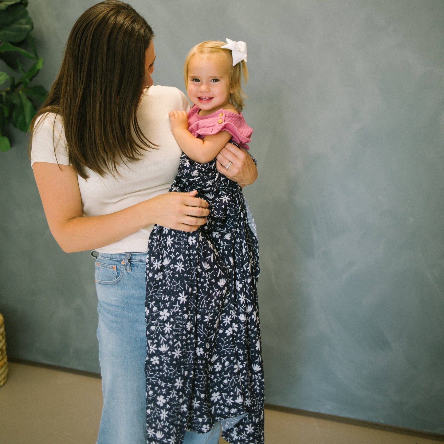 Mother Teresa Small Things Great Love- Catholic Baby Muslin Blanket Swaddle