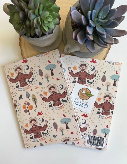 St. Francis of Assisi Ruled Notebook