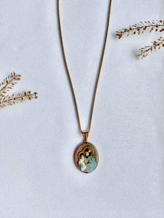 St. Joseph & The Child Jesus Necklace