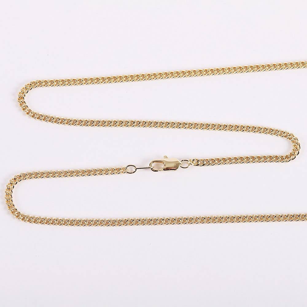 Necklace Crucifix Gold Cross With Inscription With Silver Ch