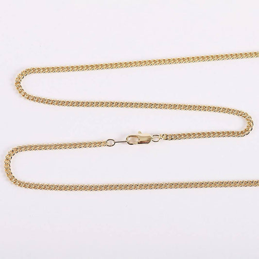 Necklace Crucifix Gold Cross With Inscription With Silver Ch