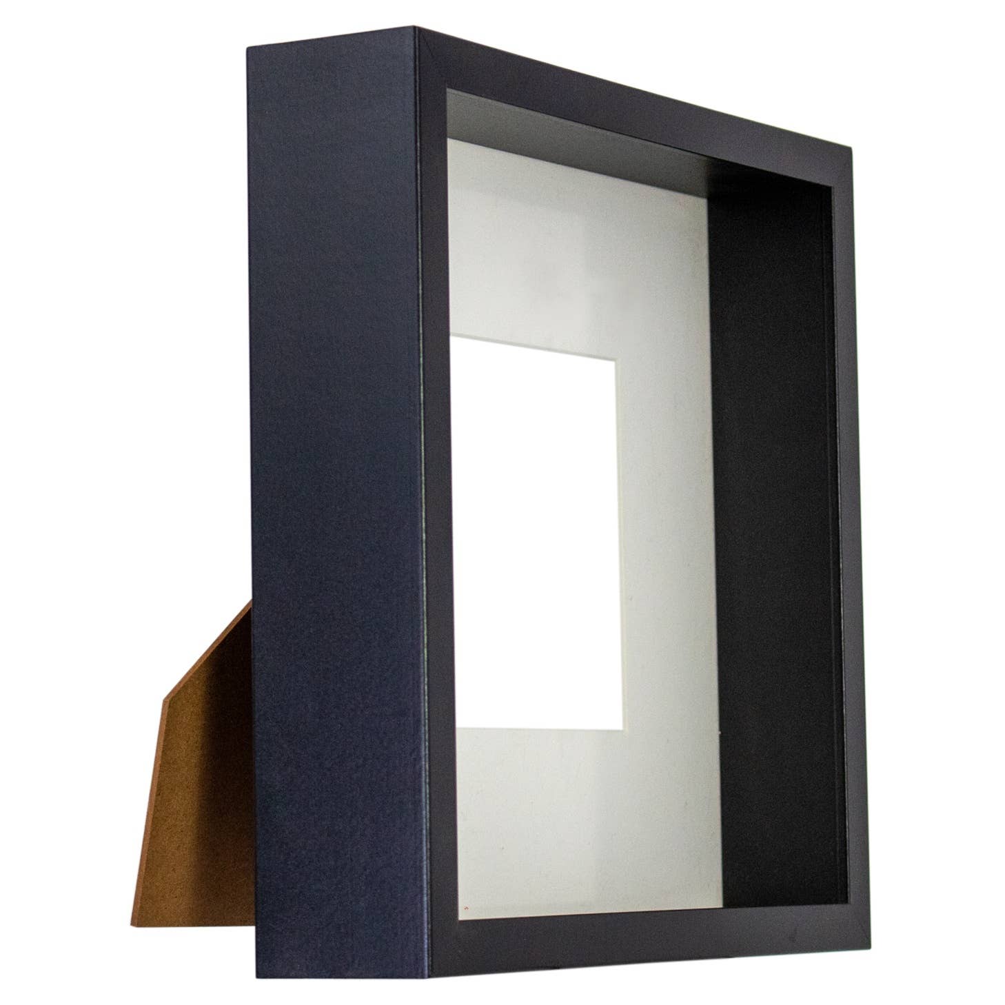 Thick black frame on white background 
