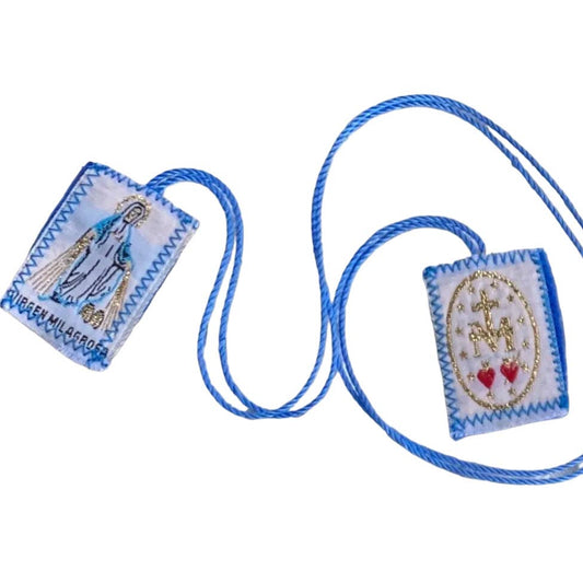Scapular - Miraculous Mother BLUE