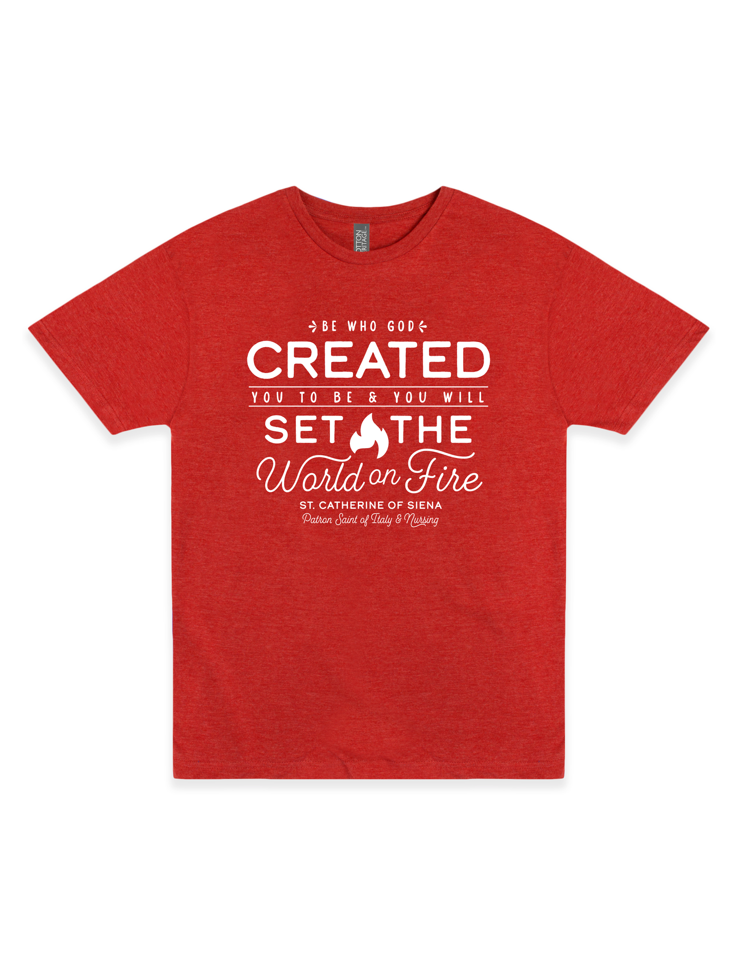 Saint Catherine of Siena Patron Saint of Italy & Nursing Tee