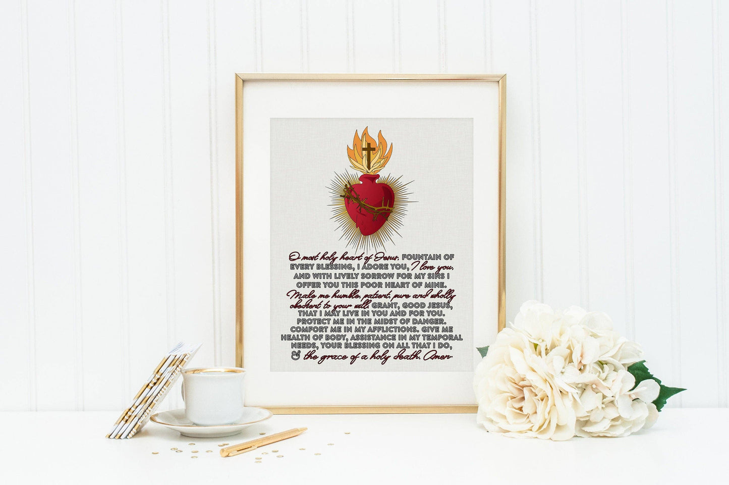 Sacred heart of Jesus poster print