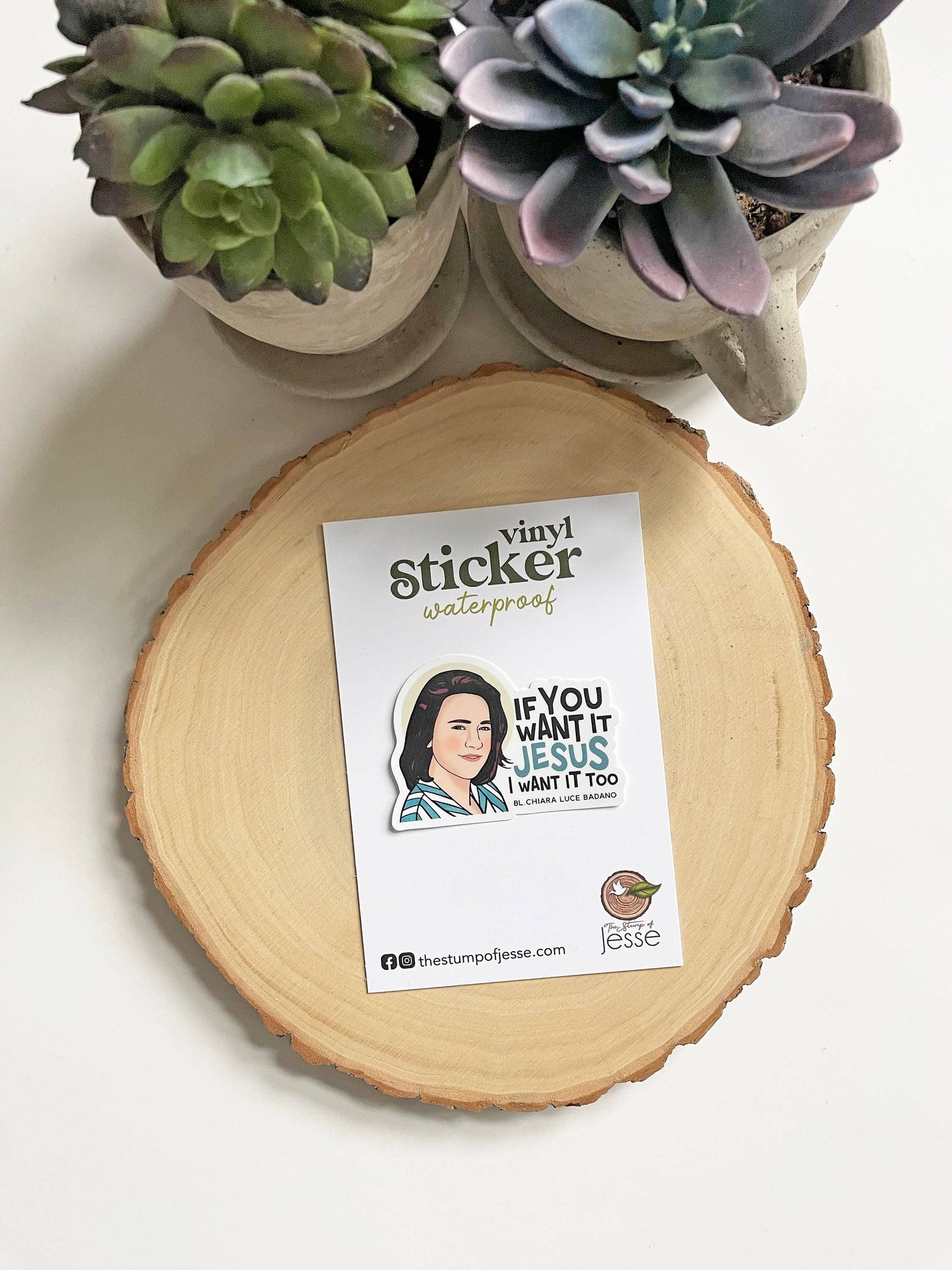 Bl. Chiara Luce Badano Waterproof Sticker I Catholic Gift